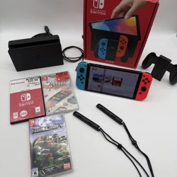 Nintendo Switch OLED + 3 Games