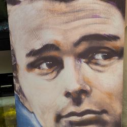 James Dean canvas by Stephen Fishwick