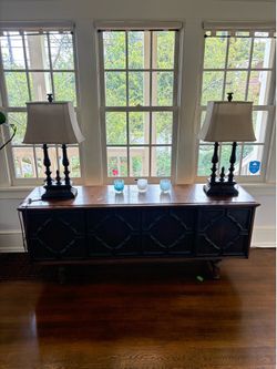 Vintage Console Stereo — Mid-Century Spanish Revival Cabinet