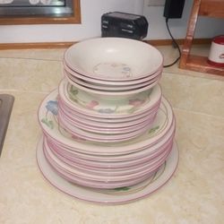 Beautiful Floral Dish Set