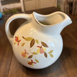 Vintage Hall, Autumn Leaf Round Ball, Picture, Jewel, Tea, Ice Lip 1950’d 