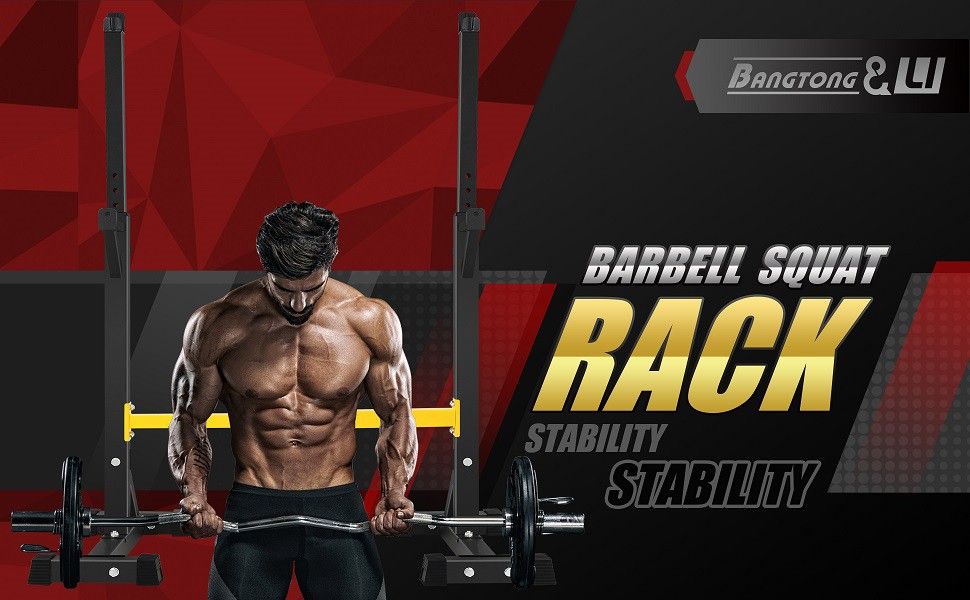 BangTong&Li Squat Rack Stand,Barbell Rack,Bench Press Rack Stand Home Gym Adjustable Weight Rack 550Lbs
Delivery Available