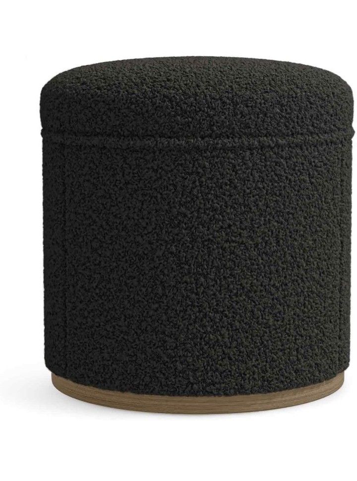 Round Ottoman with Storage