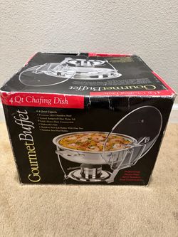 GourmetBuffet 4 Qt Stainless Steel Chafing Dish