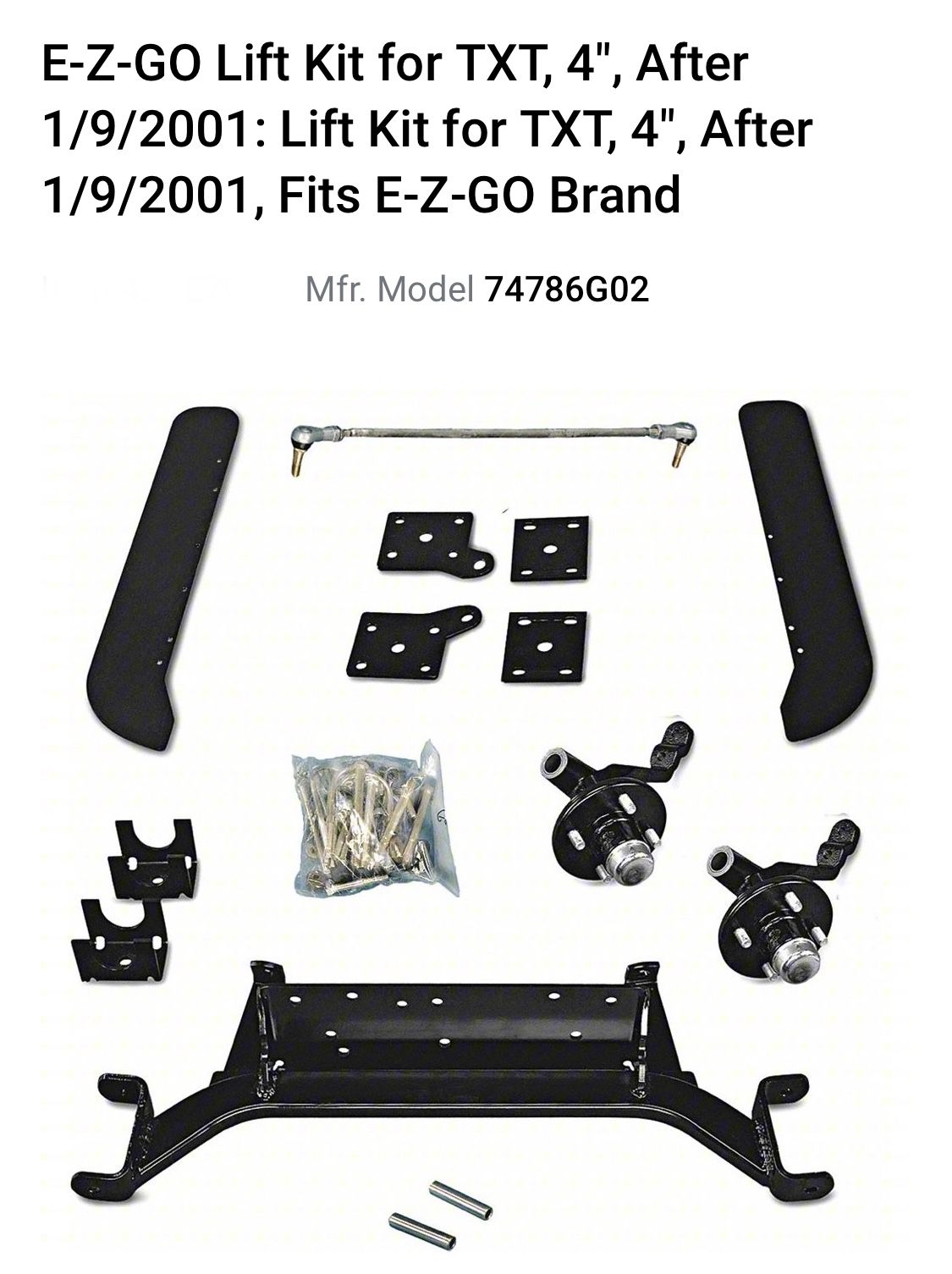 Golf Cart Lift Kit