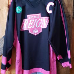 Reign Game Worn Jersey - LoVerde And Team Signed