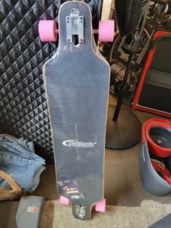 Nattork Skates Longboard with Pink Wheels