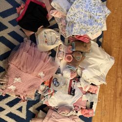Baby Girl Bundle ! Some Used Once Or New 
