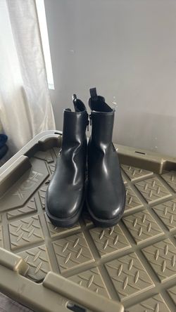 Black  Ankle Boots with Side Zip