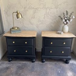 ✨ Modern Nightstand Set - Solid Wood ✨