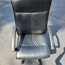 Black Leather Office Chair