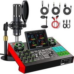 G10 Audio Mixer Bundle with Condenser Microphone