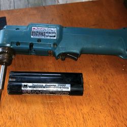 Working Vintage Makita Angle Drill 10 Mm And Battery