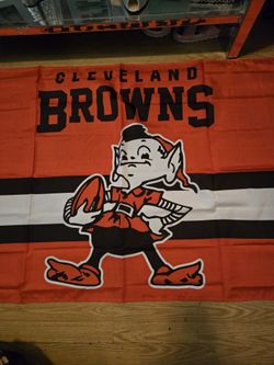 Cleveland Browns Football Banner..Brand New!
