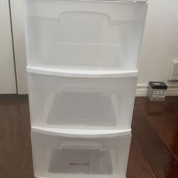 Sterilite Storage Drawer, 3 Drawer Slim Plastic Storage