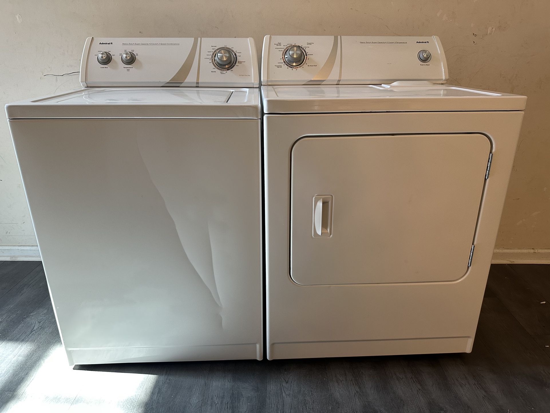 Admiral Washer And Dryer Set