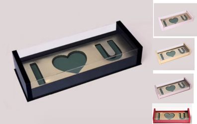 I Love U Acrylic box