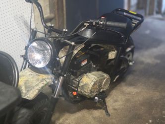 Mini Bike with Camo Engine and Headlight