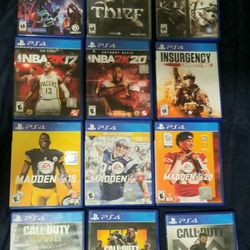 Bundle of 12 PS4 Games