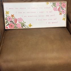 Motivational Girl Frame