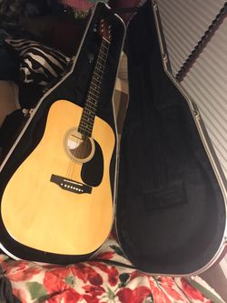 Guitar with case new never used