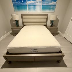 queen bed set & mattress 