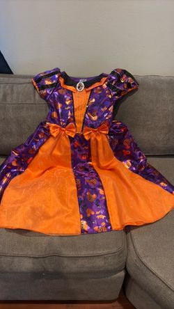 Girls Minnie Mouse Halloween Costume Dress Purple Orange