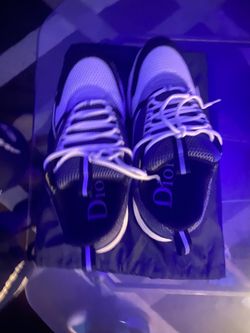 Dior B22 Blue Grey Mesh Athletic Sneakers Blue/Black/Grey/White 3SN231YUL-H569