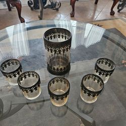 6 MATCHING CANDLE HOLDERS NEW