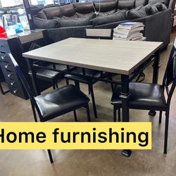 Furniture table with four chair