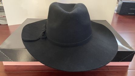 New Bebe Wool Felt Fedora Hat With Bow