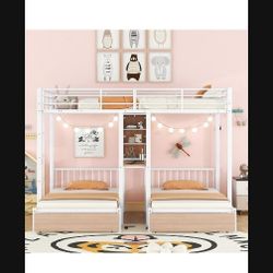 Triple Bed- 2 Twins And A Full