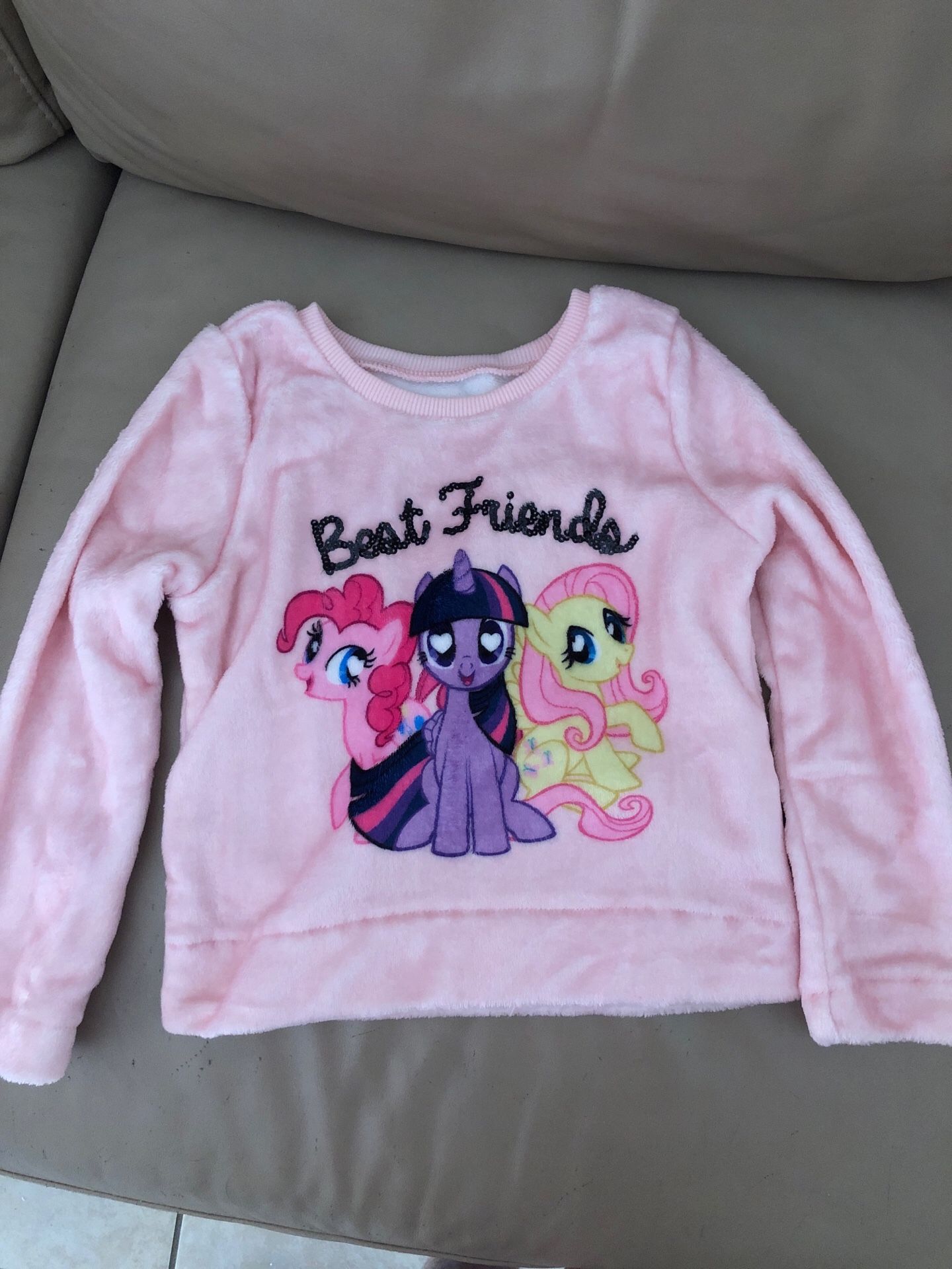 My little pony fleece shirt size 4t