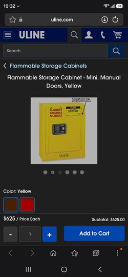 Small flammables cabinet, like new