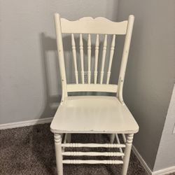 White Wooden Chair 