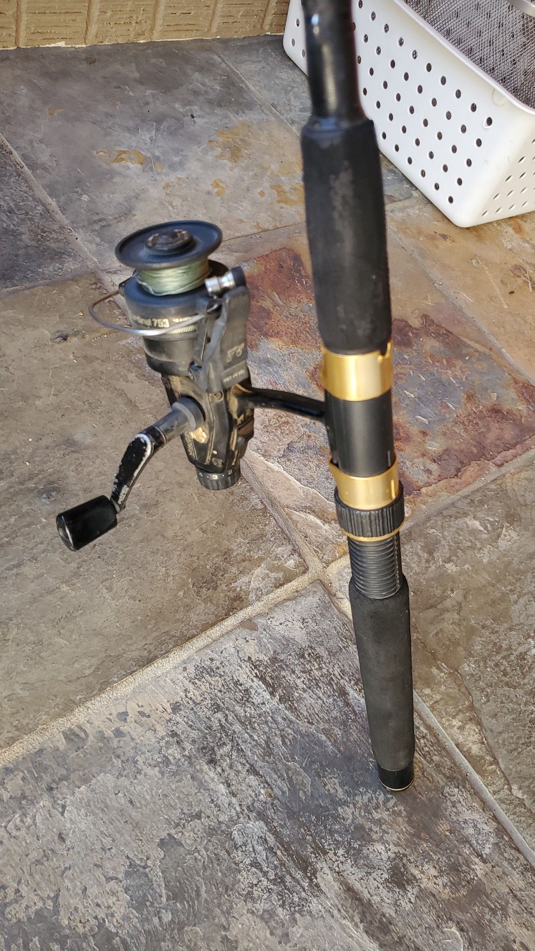 Cardinal 753 fishing reel and rod. Works great