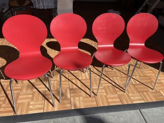 Stackable Red Party Chairs