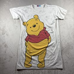Vintage Disney Winnie the Pooh Sleep Night Gown One Size AOP Double Sided #3B
