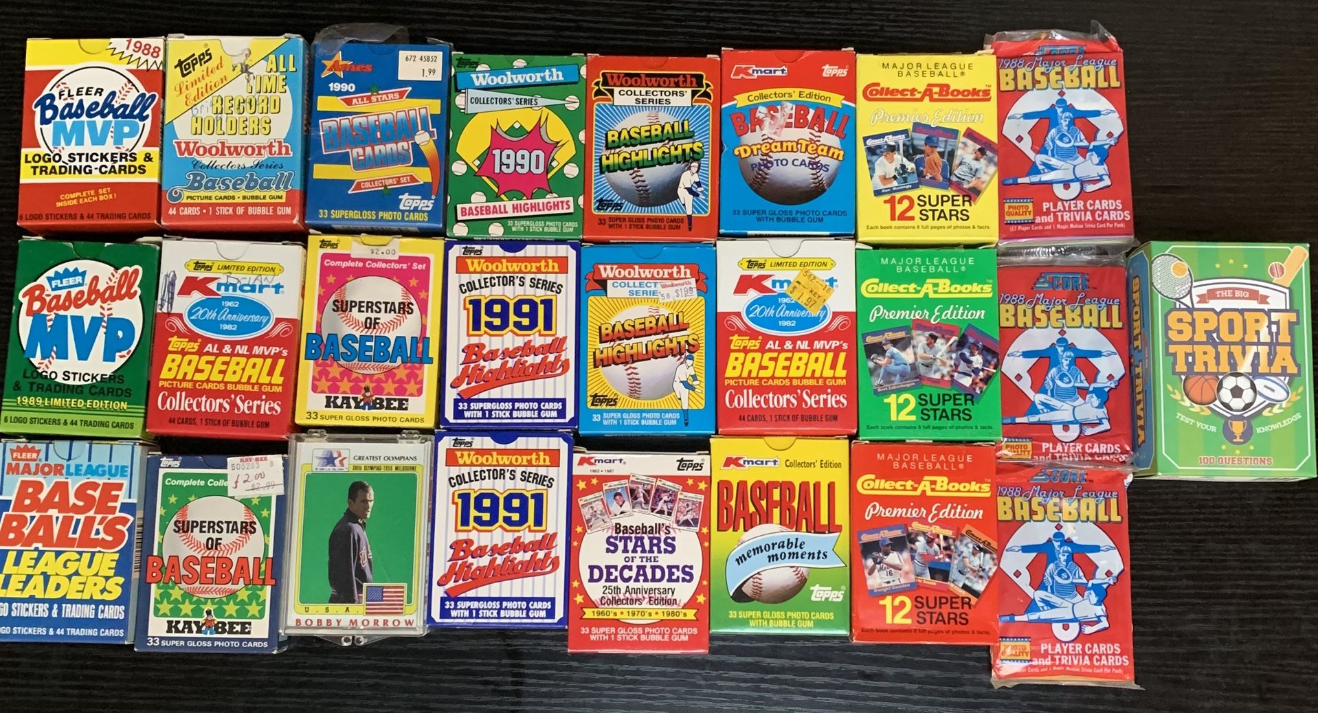Baseball Cards 80-90’s Topps Fleer Kaybee Toys, Woolworth, Toys “R” Us Ames Sets Lot ⚾️