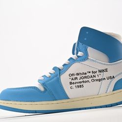 Jordan 1 High Off-White University Bue