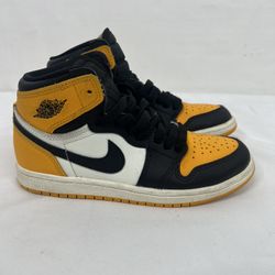 Nike Air Jordan 1 Retro High OG PS 'Yellow Toe'  AQ2664-711 Youth Size 2.5Y