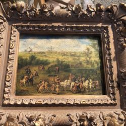 Oil on canvas painting