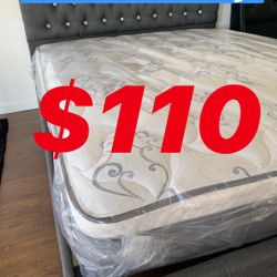‼️ LOCATED IN LOS ANGELES ‼️ $20 Delivery Fee ‼️ BRAND NEW PILLOW TOP MATTRESSES💯 COLCHONES NUEVOS PILLOW TOP 💯 Queen $120 ❌ $180 With Box S