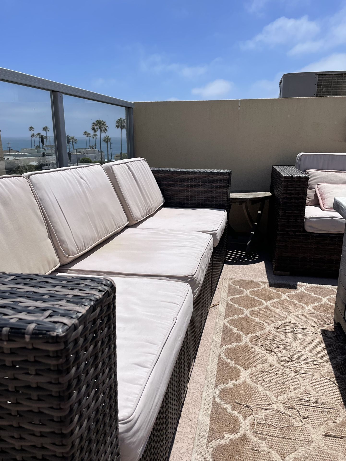 Patio Set - Sofa and Chair And ottoman 