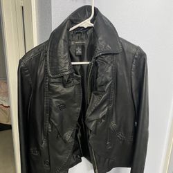 Women Black Leather Jacket 