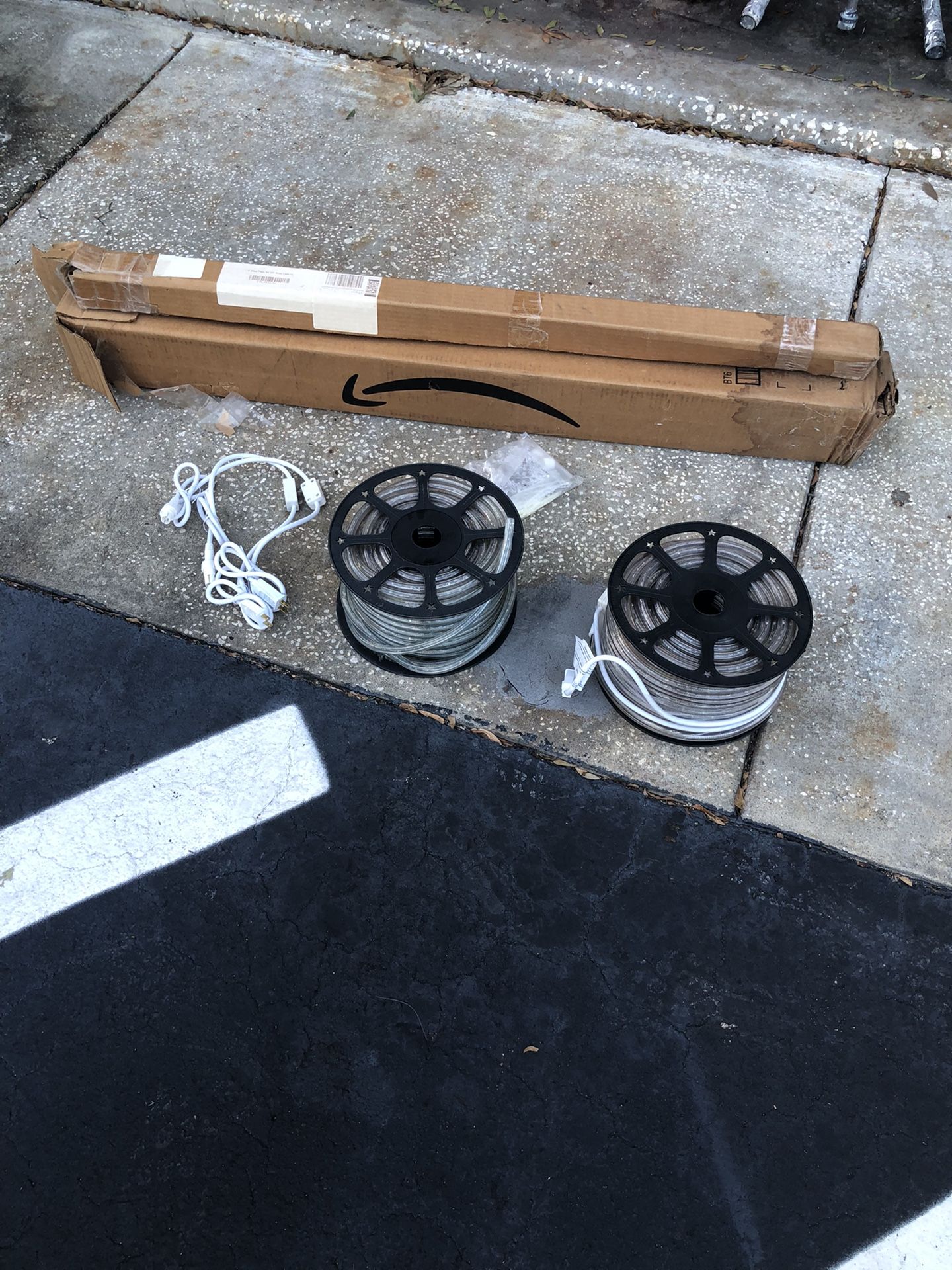 200’ Of Brand New Rope Lighting W/ 4’ Holders