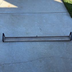 Wood with Black Accent Wall Shelf 