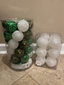 41 + 12 = 53ct Shatterproof Ornaments