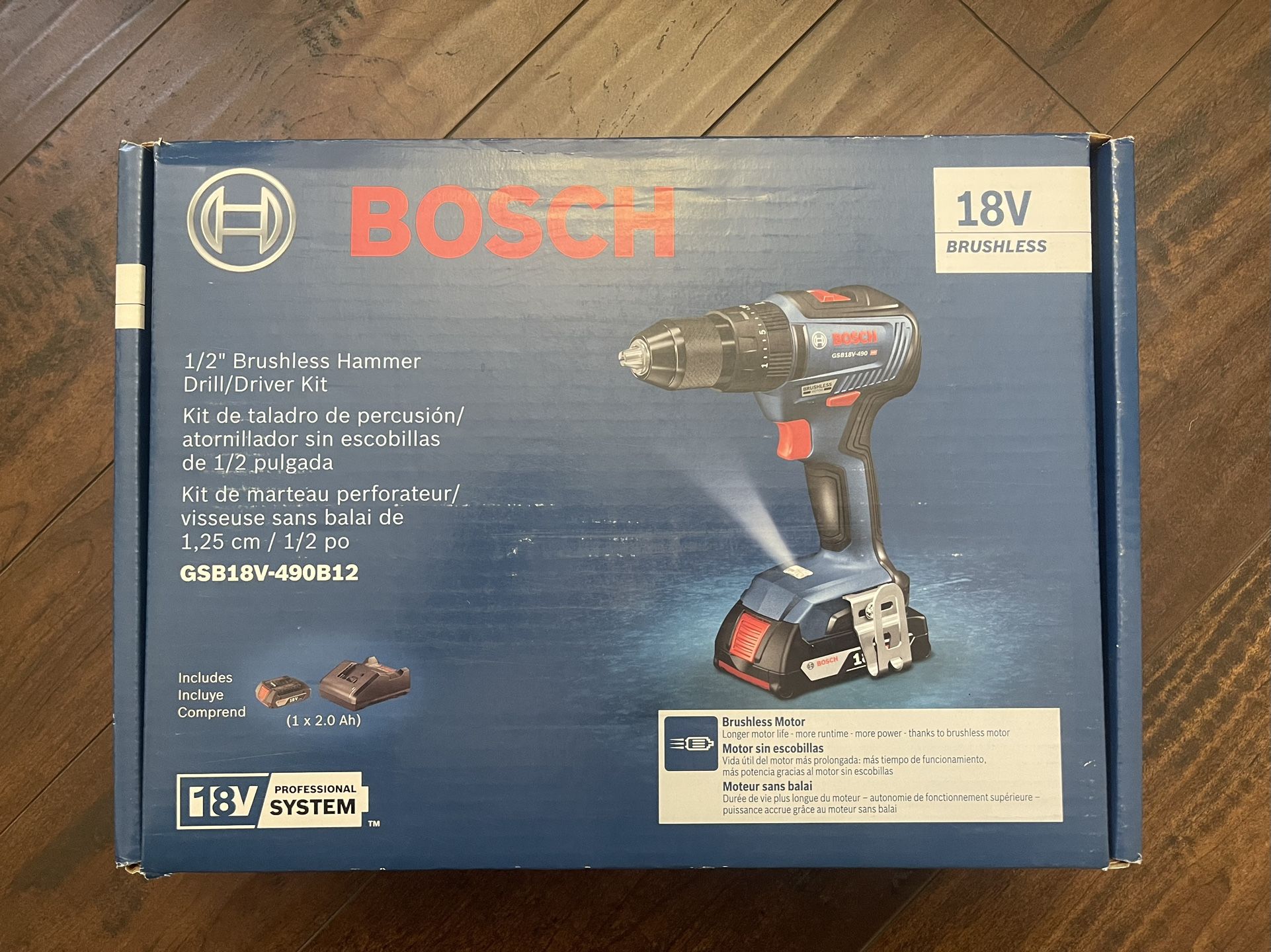 New 18V Bosch Hammer Drill Kit