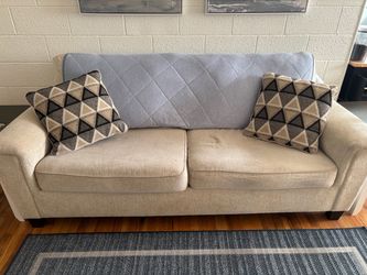Beige 3-Seater Sofa / Couch – Good Condition